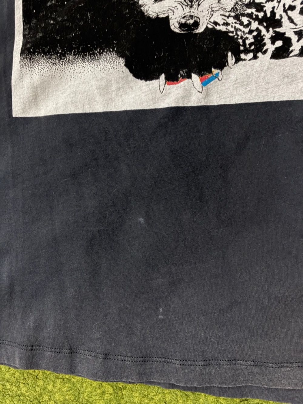 All Saints 'NON' Roll Sleeve Tshirt - Picture 3 of 9